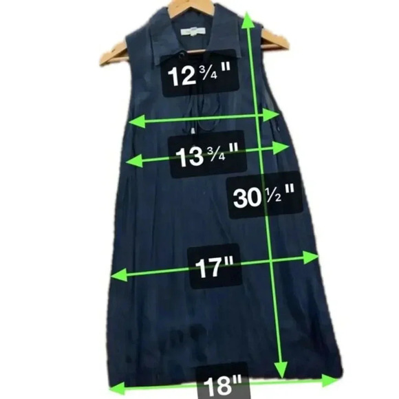 Honey Punch‎ Denim Shift Dress Size Small - Picture 3 of 4